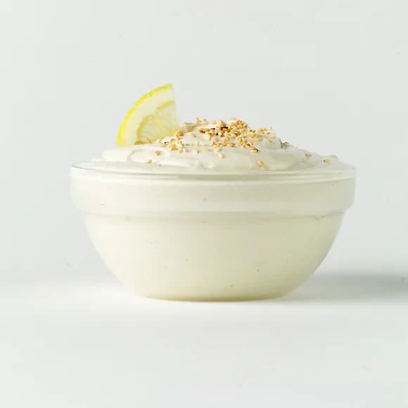 Tahini & citronröra med färskost