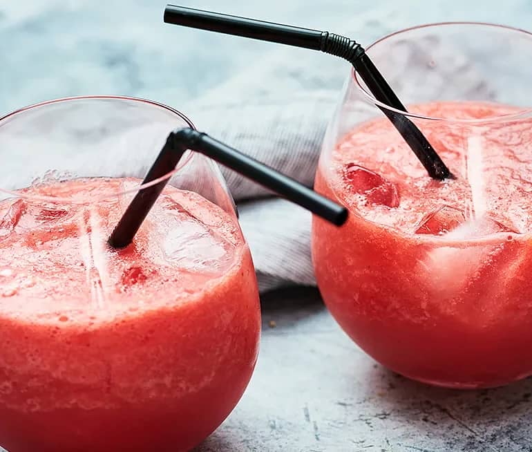 Melonslush med ingefära och lime