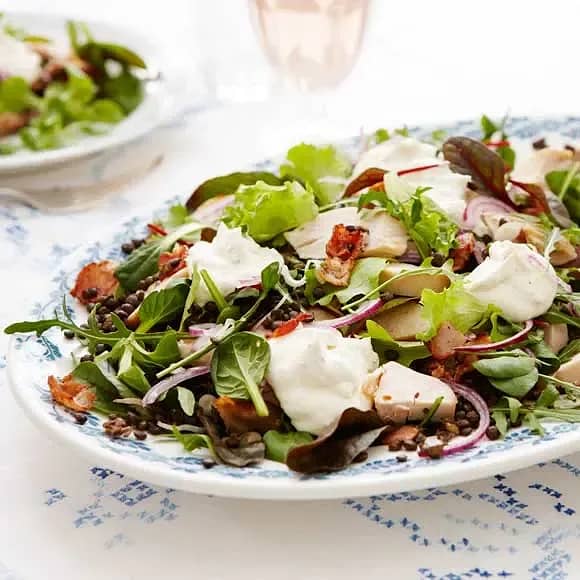 Fransk bondsallad med kyckling