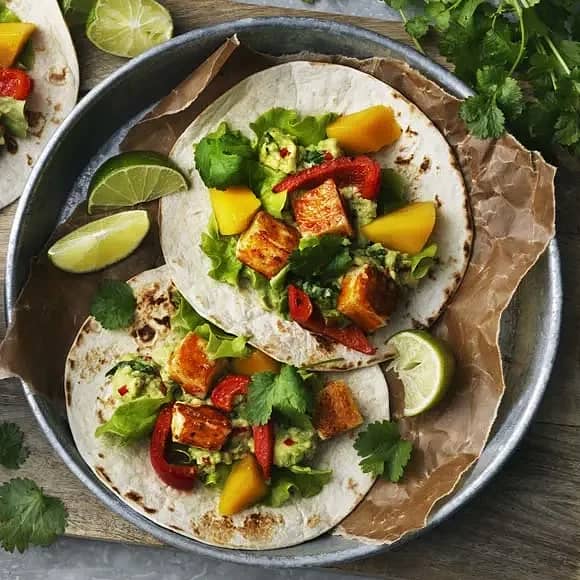 Tacos med halloumi
