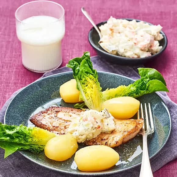 Stekt torsk med remoulad