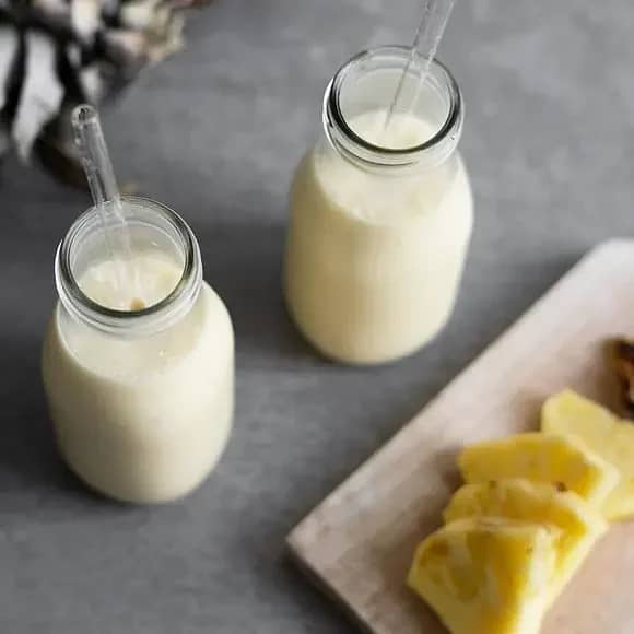 Oatshake med ananas och Shiro miso