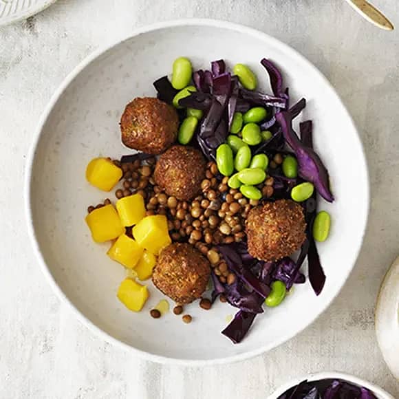 Falafelbowl med hummus