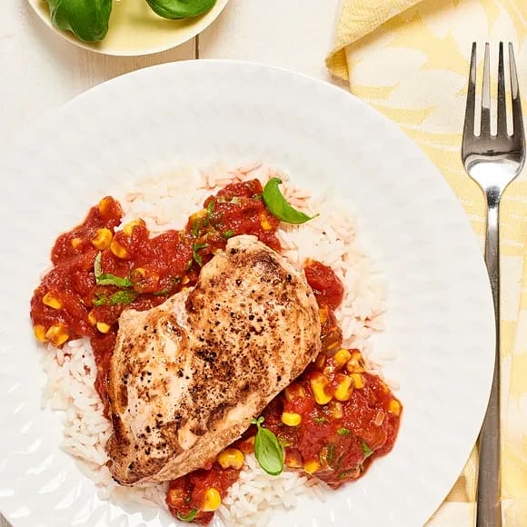 Kyckling med tomatsås