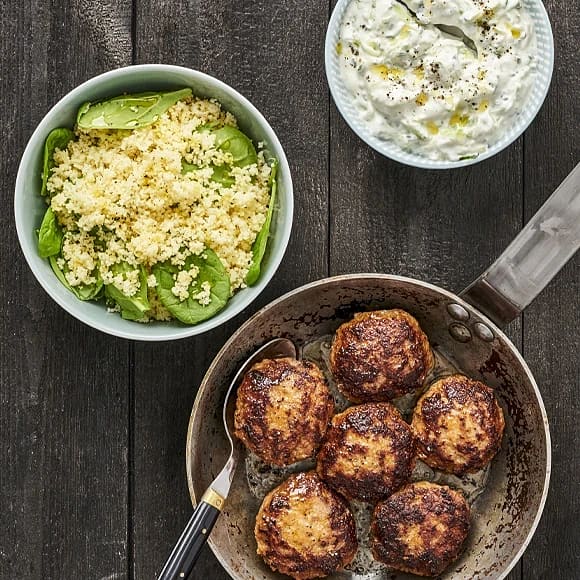 Kryddiga pannbiffar med couscous