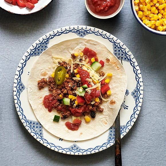 Öppen burrito