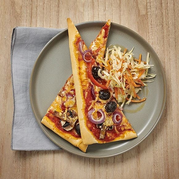 Oliv- och paprikapizza