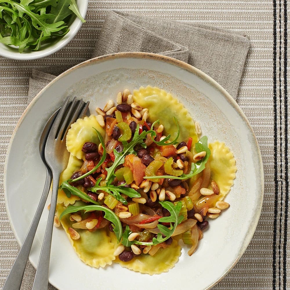 Pasta med bönor och selleri | Recept 