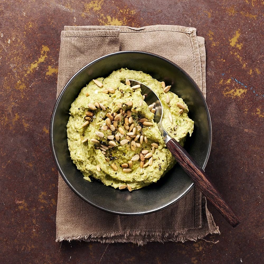 Purjolökspuré med sesam och spiskummin