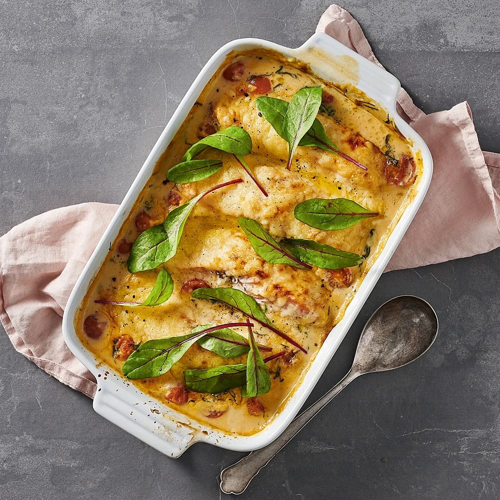 Lax i ugn med tomat och dill