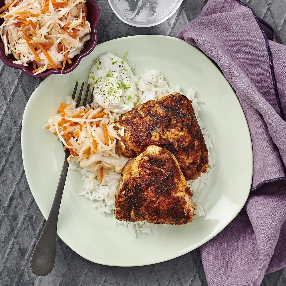 Tandoorikyckling med limeyoghurt