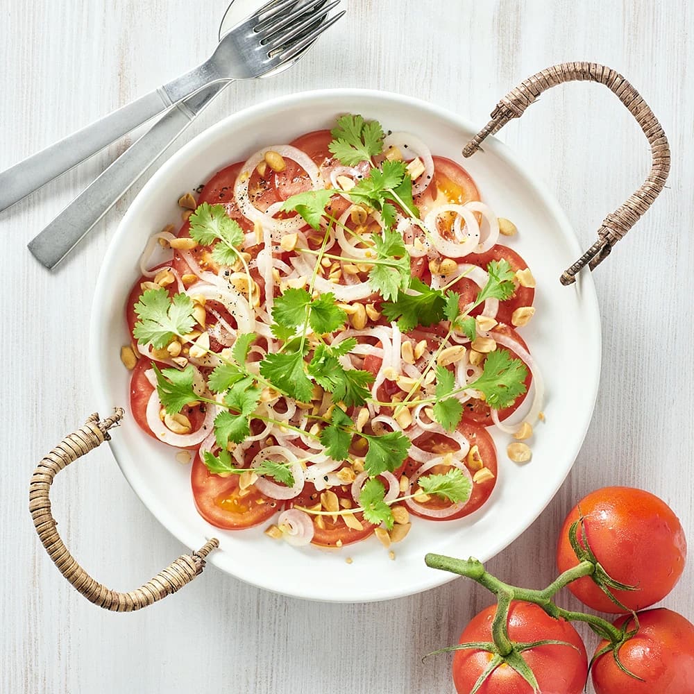 Tomatsallad med asiatiska smaker