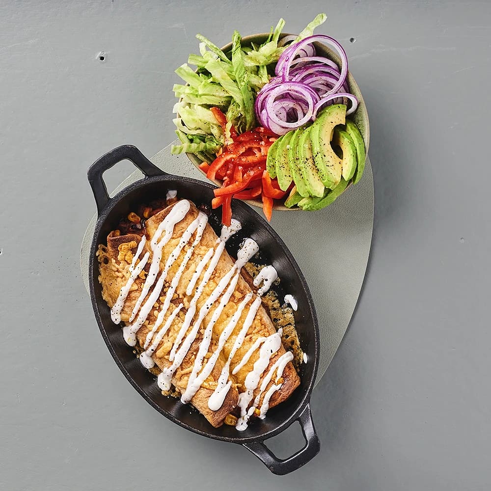 Tortillarullar med svarta bönor