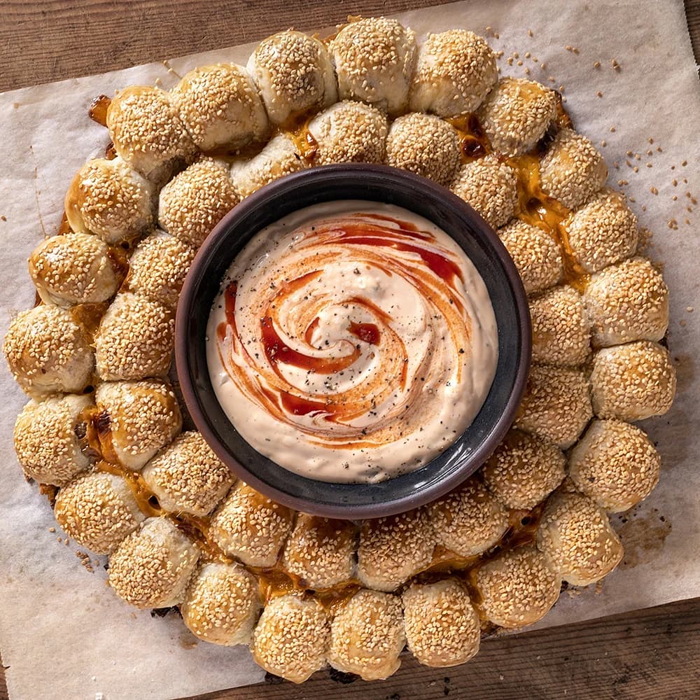 Inbakade köttbullar med ost