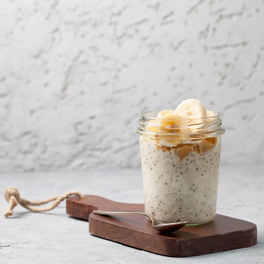 Chiagröt med banan och müsli