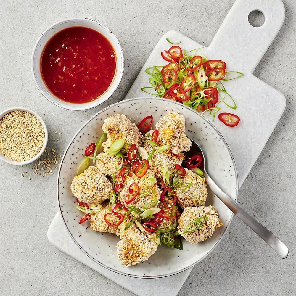 Krispiga blomkålsvingar – bang bang cauliflower