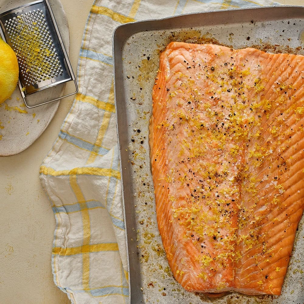 Laxfilé i ugn med citron