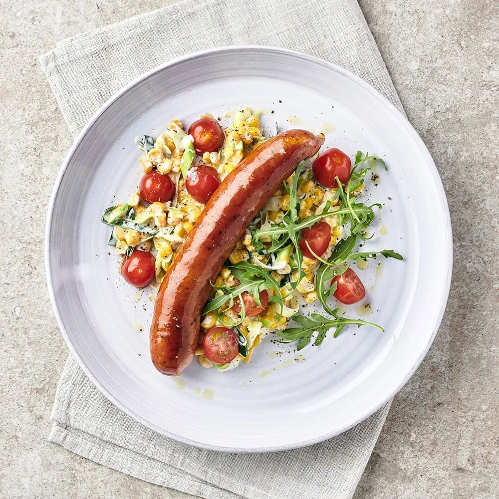Jalapeño- och ostkorv med krämig majs