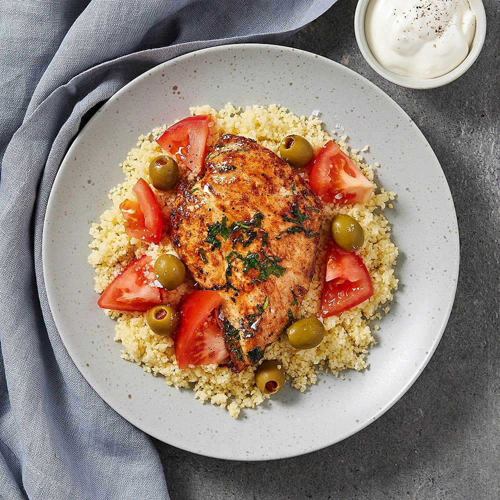 Basilikakyckling med couscous