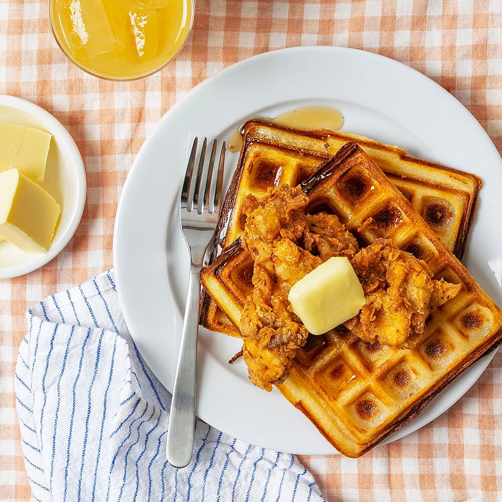 Chicken and waffles - Våfflor med friterad kyckling