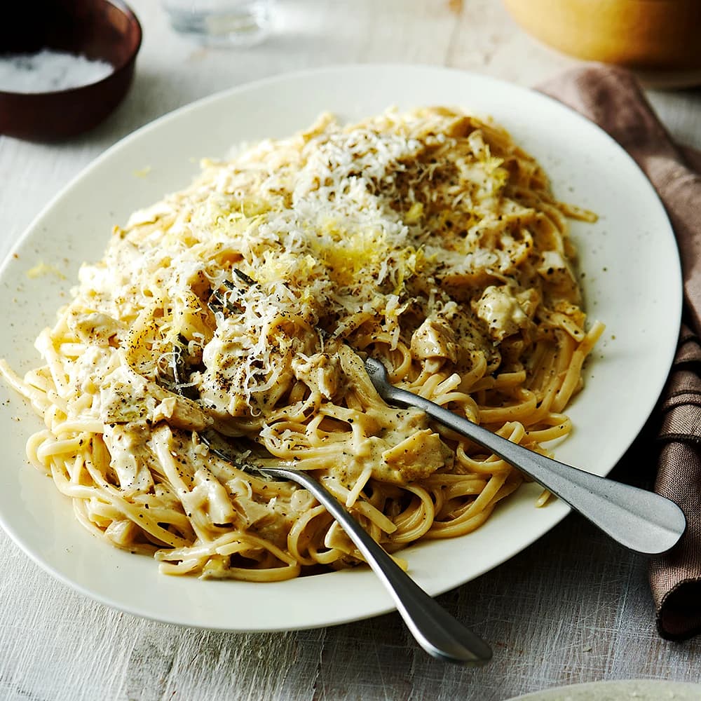 Pasta med kronärtskocka och citron | Recept 