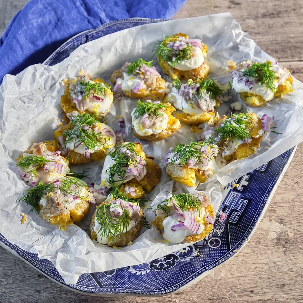 Krispig potatis med brantevikssill