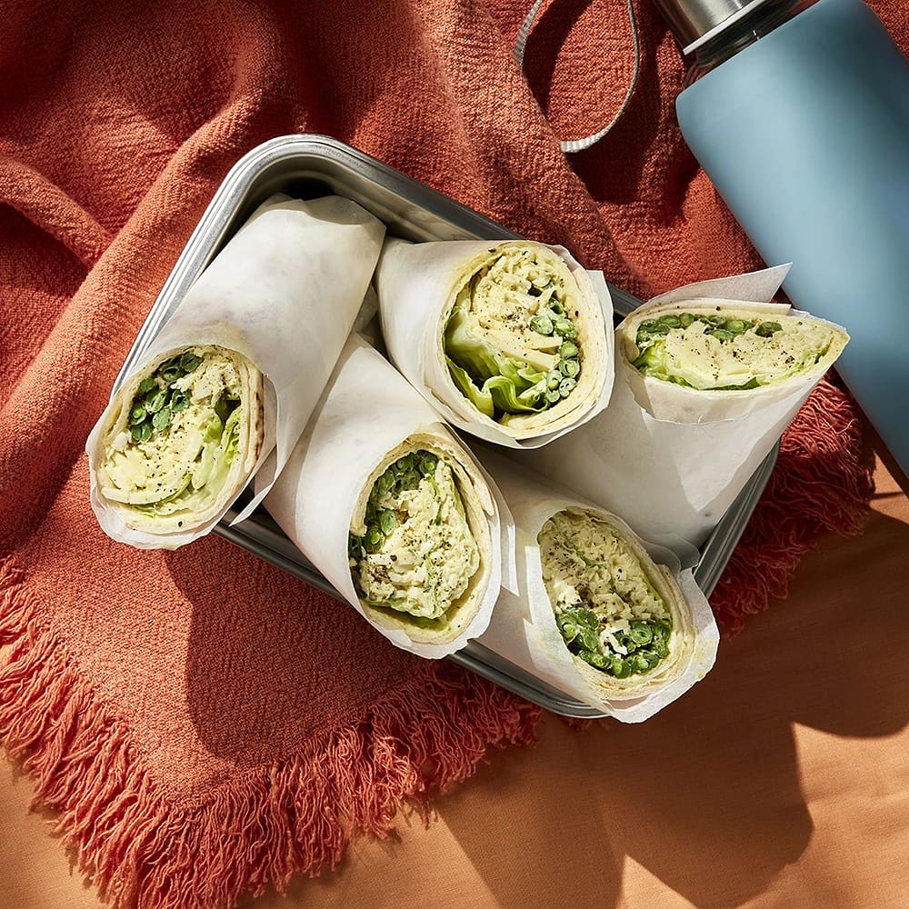 Wrap med blomkål och curry
