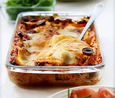Lasagne med oliver och mozzarella | Recept 