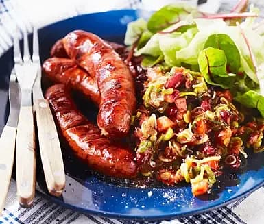 Smokey beans med tomat och lök