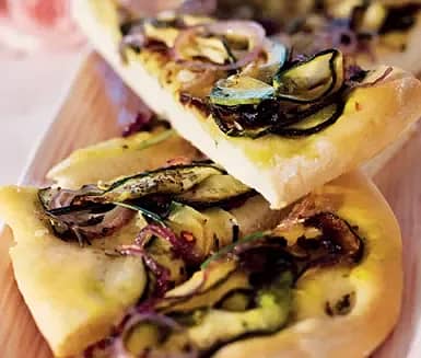 Pizzabröd med zucchini