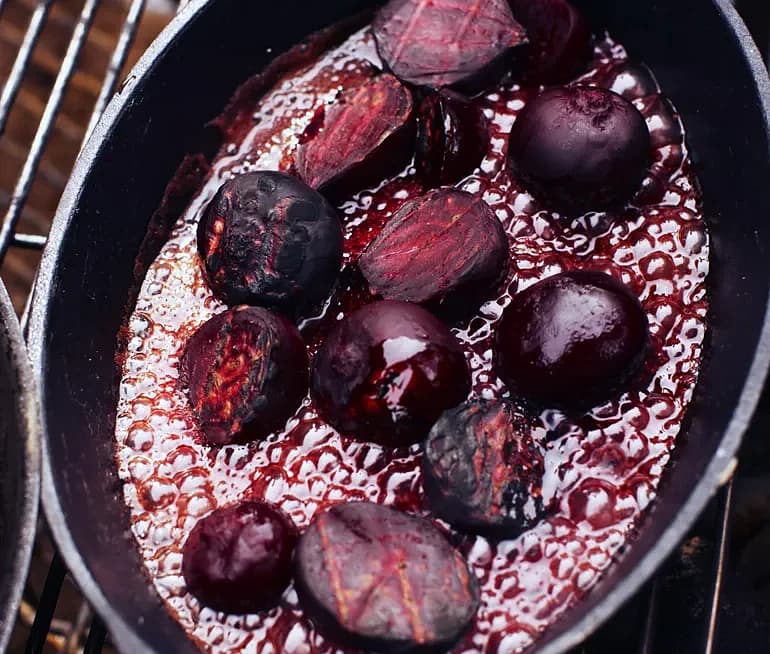 Rödbetor med granatäpple