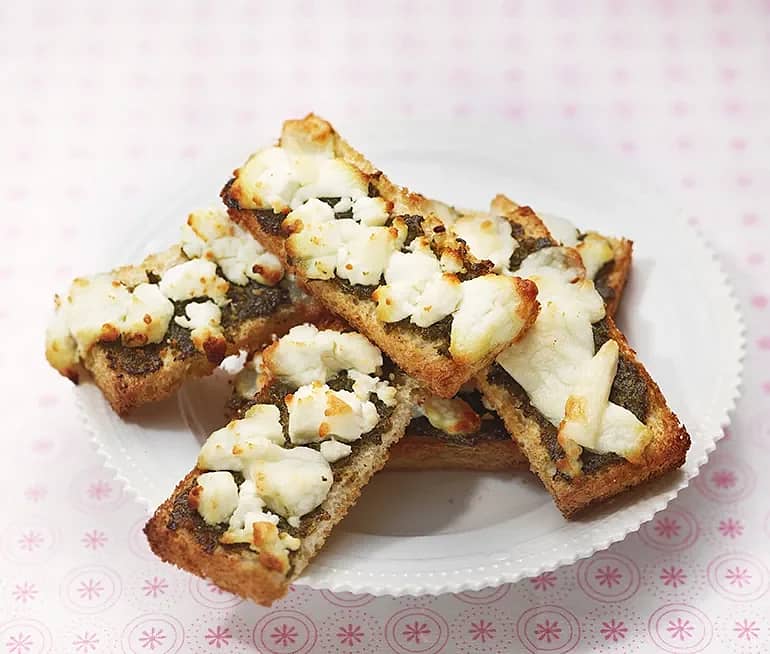 Chèvre chaud pesto