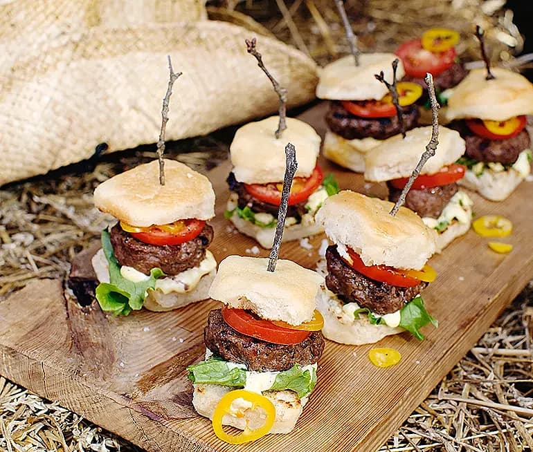 Sliders på bisquits