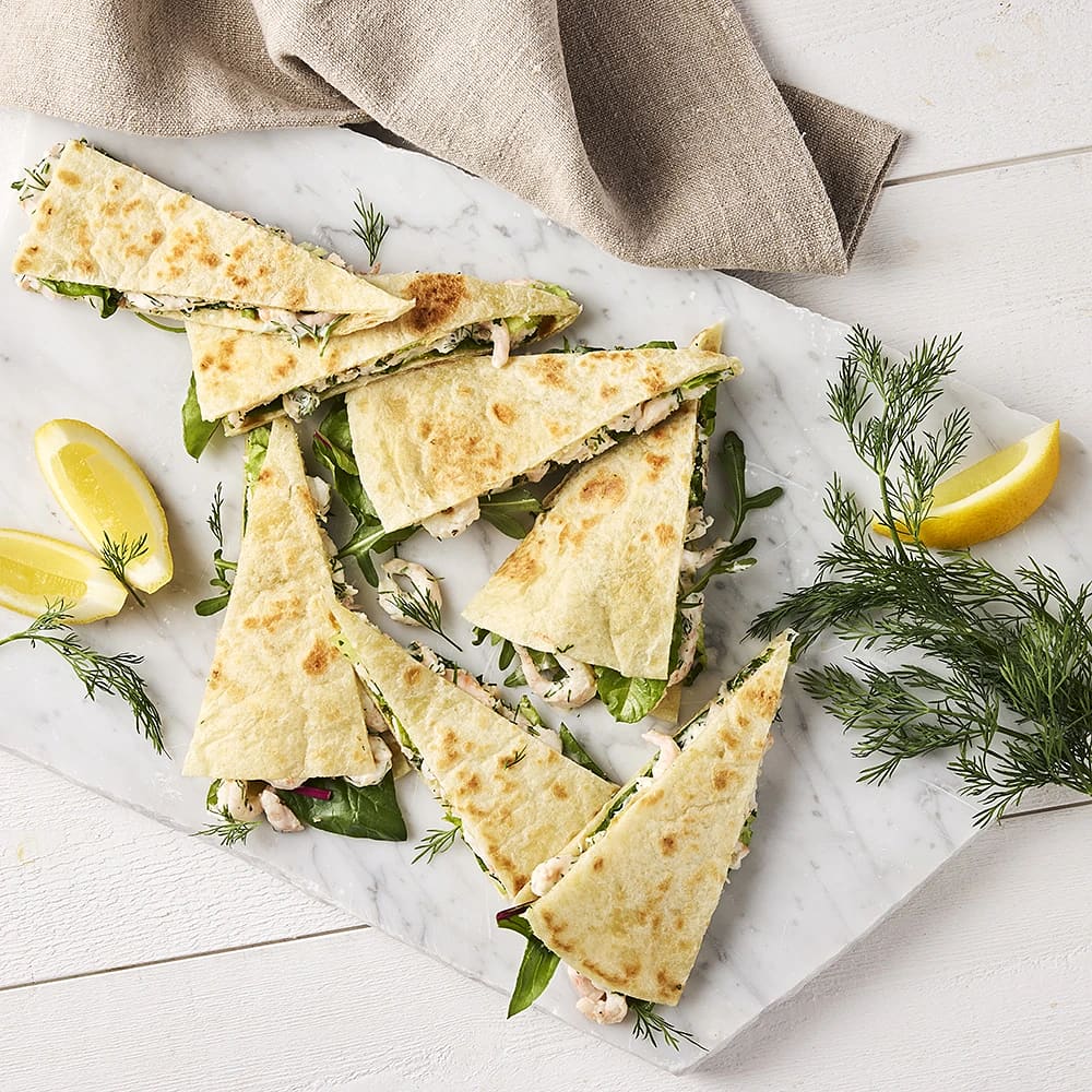 Piadina med skagenröra