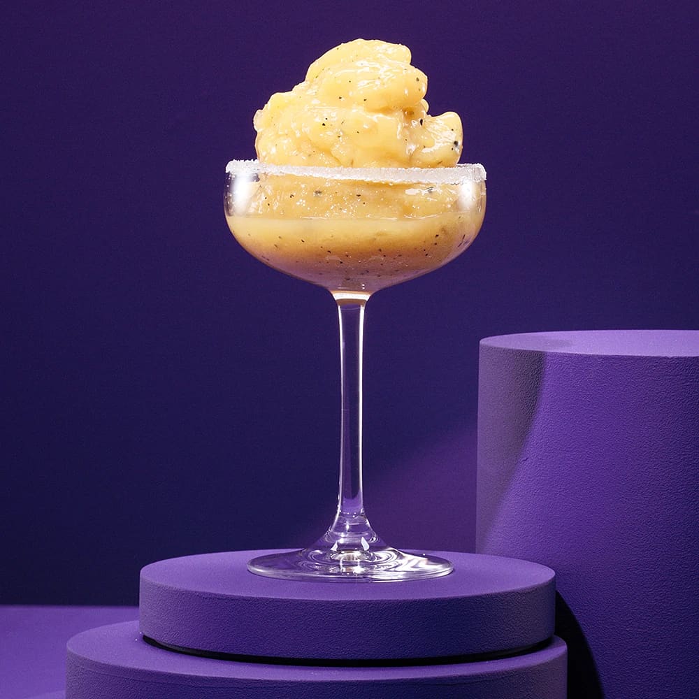Mangoslush med passionsfrukt