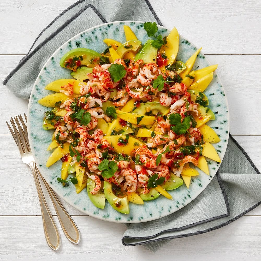 Enkel förrätt med avokado & mango