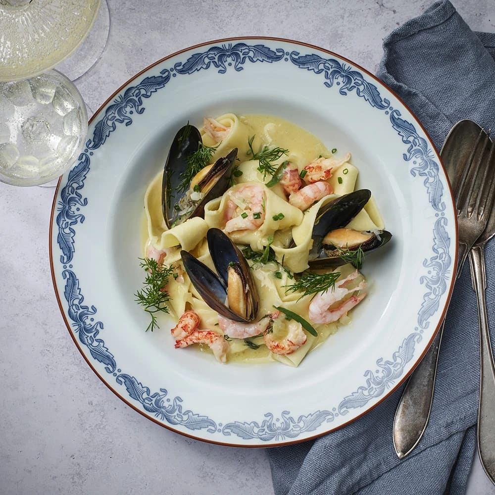 Krämig skaldjurspasta