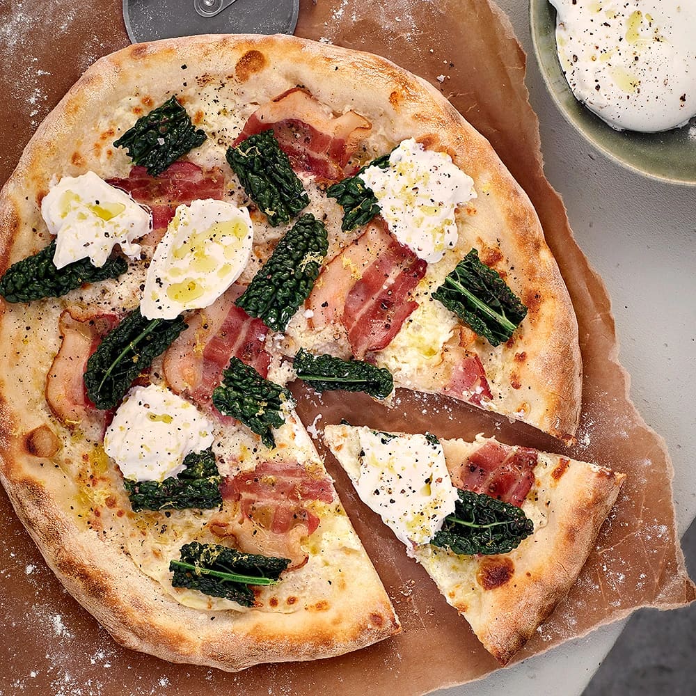 Svartkålspizza