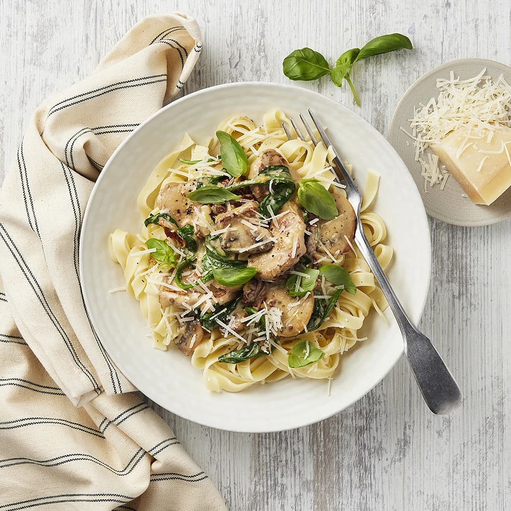 Krämig pasta med fläskfilé