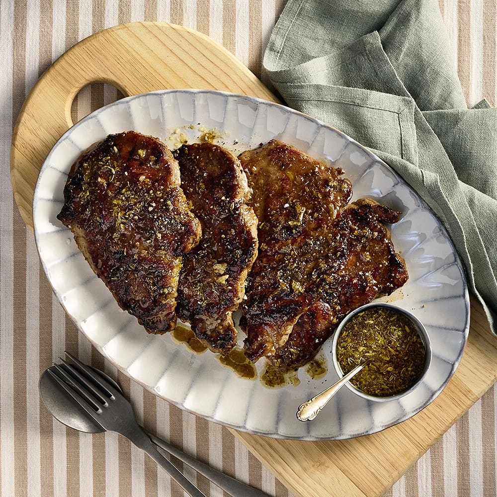 Grillad fläskkarré med citronglaze