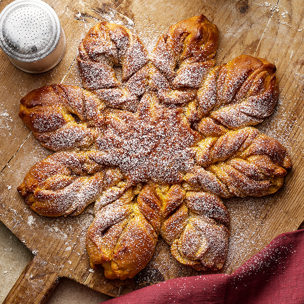 Saffransstjärna med brynt smör och vanilj