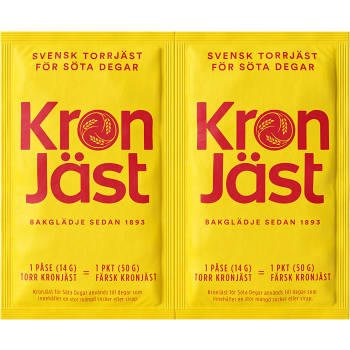 Torrjäst Söta degar 14g 2st Kronjäst