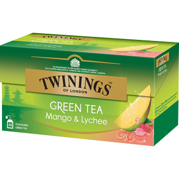 Grönt te Mango & lychee 25-p Twinings