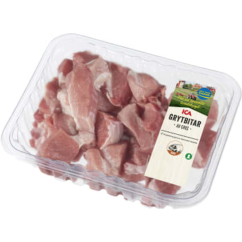 Grytbitar av gris ca 500g ICA