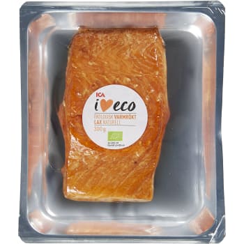 Varmrökt laxfilé Ekologisk ca 300g ICA I love eco