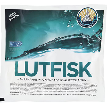 Lutfisk med skinn 1kg Skärhamns