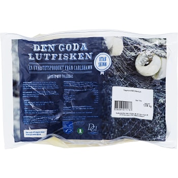 Lutfisk Skinnfri Bit ca 1kg Den Goda Lutfisken