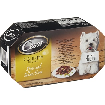 Hundmat Country kitchen Special selection mini fillets 4-p 600g Cesar