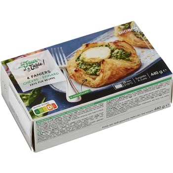 Smördegsknyten Chevre & Spenat 4-p 440g Picard