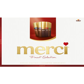 Chokladask Finest selection Röd 400g Merci